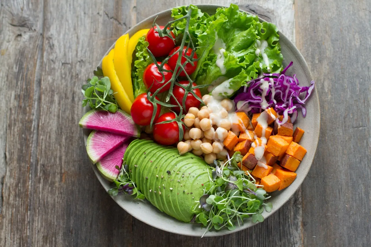 Alimentação saudável — exemplo de hero